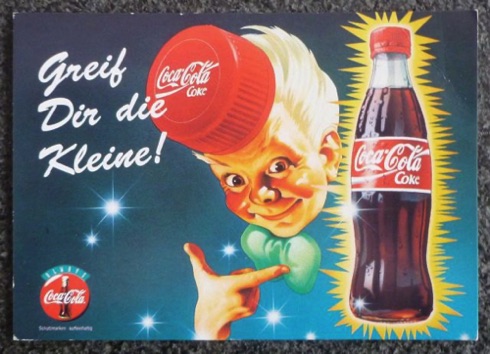 2327-1 € 0,50 coca cola briefkaart 10 x 15cm